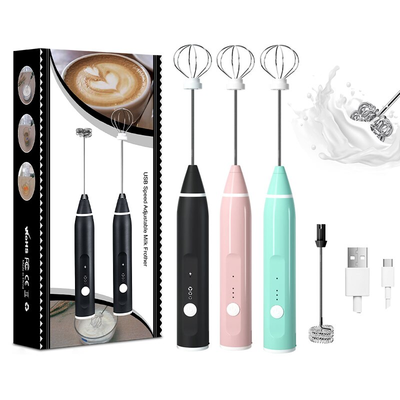 Hand Mixer Electric - 1 PCS Electric Milk Frother Portable