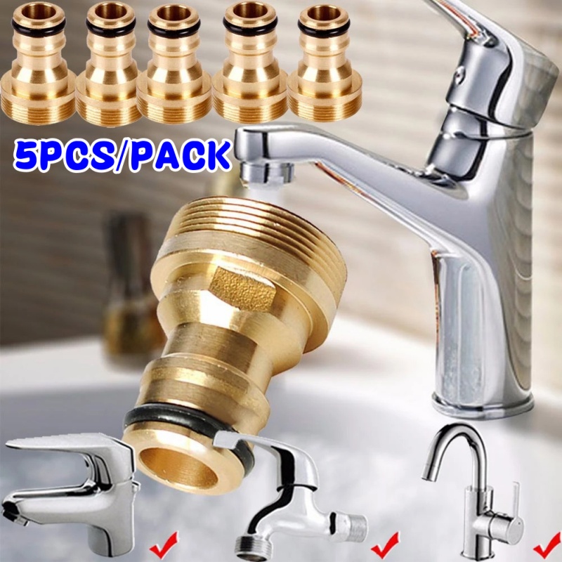 Kitchen Appliances Unit - 1/ 5PCS Universal Brass Tap Kitchen