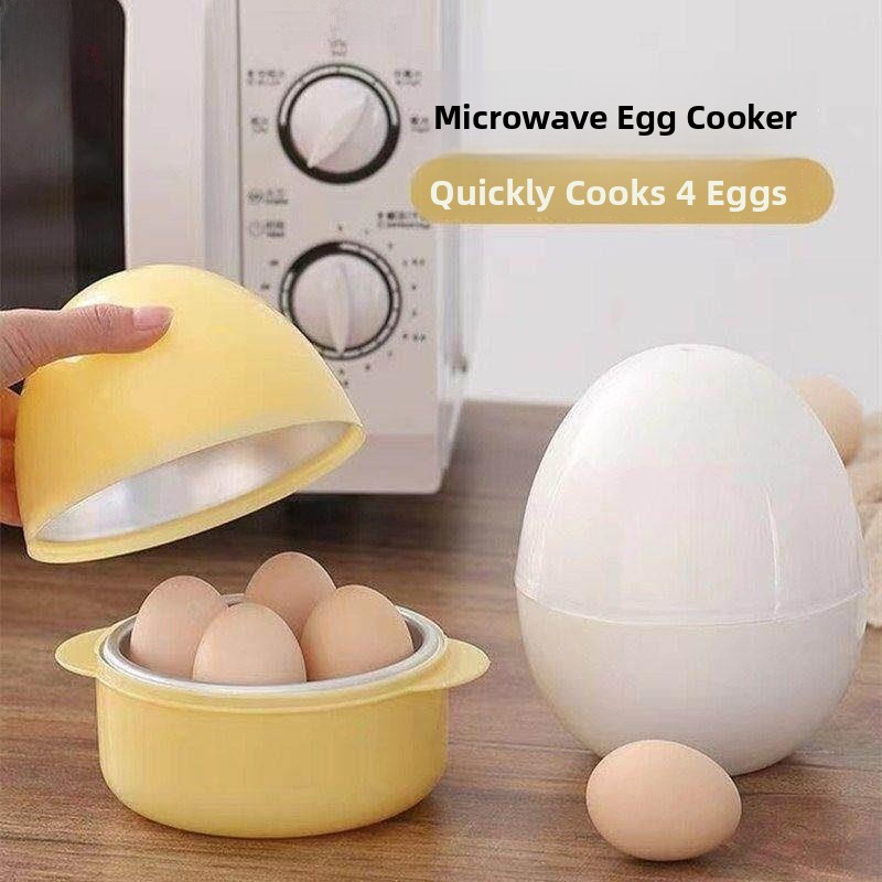 Kitchen Appliances Essentials - White Small Microwave Egg Cooker Baby