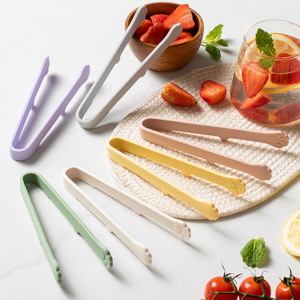 Kitchen Appliances Garage - Cute Cat Paw Silicone Food Tongs