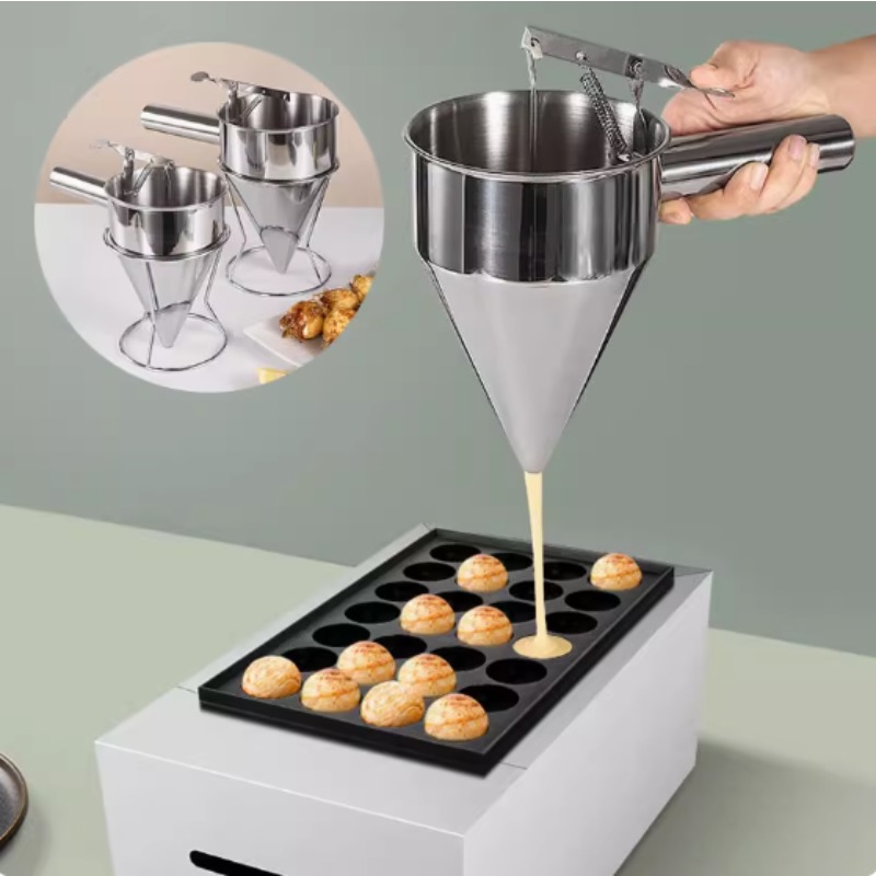 Kitchen Appliances Garage - 600/1200ML Stainless Steel Liquid Funnel Dispenser,