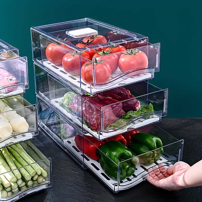 Kitchen Appliances Manufacturers - 1pcKitchen refrigerator storage box drawer type