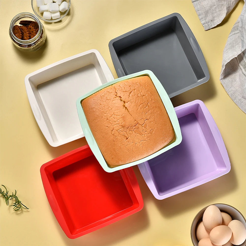 1/4Pcs Silicone Square Cake Mo - Kitchen Appliances Garage ulasan dan harga