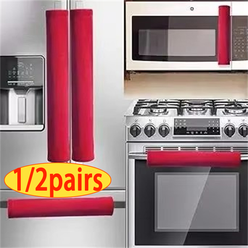 2Pcs/Set  Refrigerator Door Ha - Kitchen Appliances Red Knobs ulasan dan harga