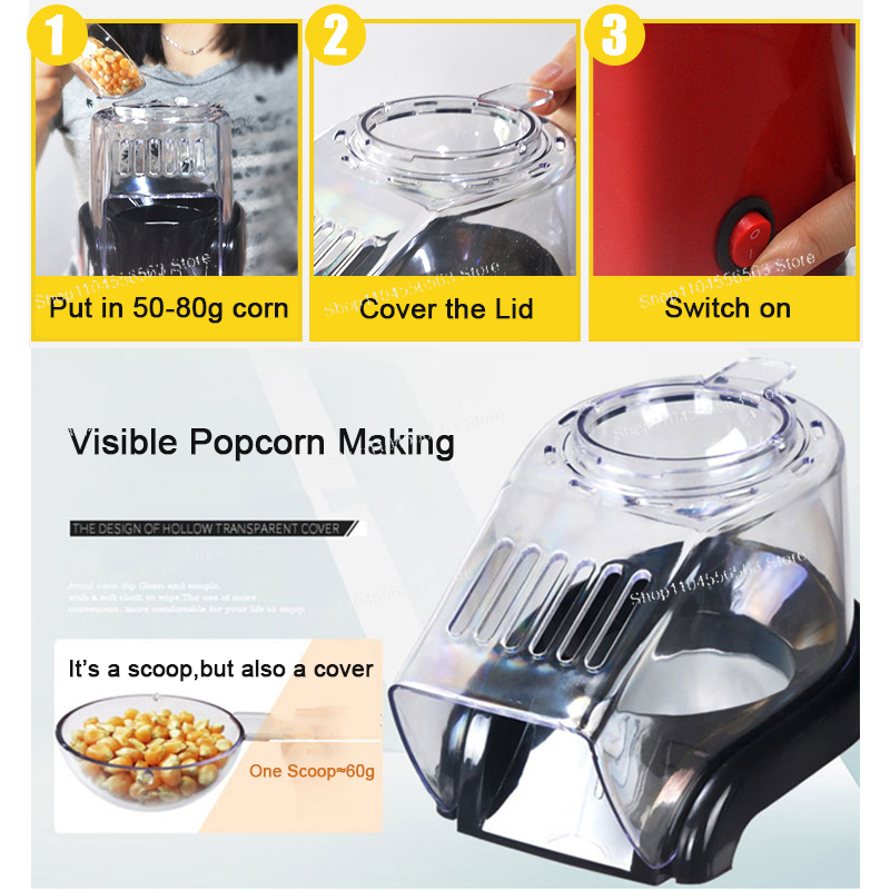 Oil-free air Corn machine,Pipo - Air Popcorn Maker ulasan dan harga