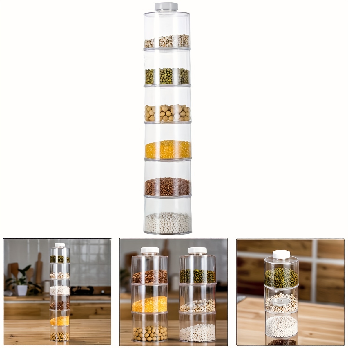 Stackable Spice Rack, Set of 6 - Kitchen Appliances Manufacturers ulasan dan harga