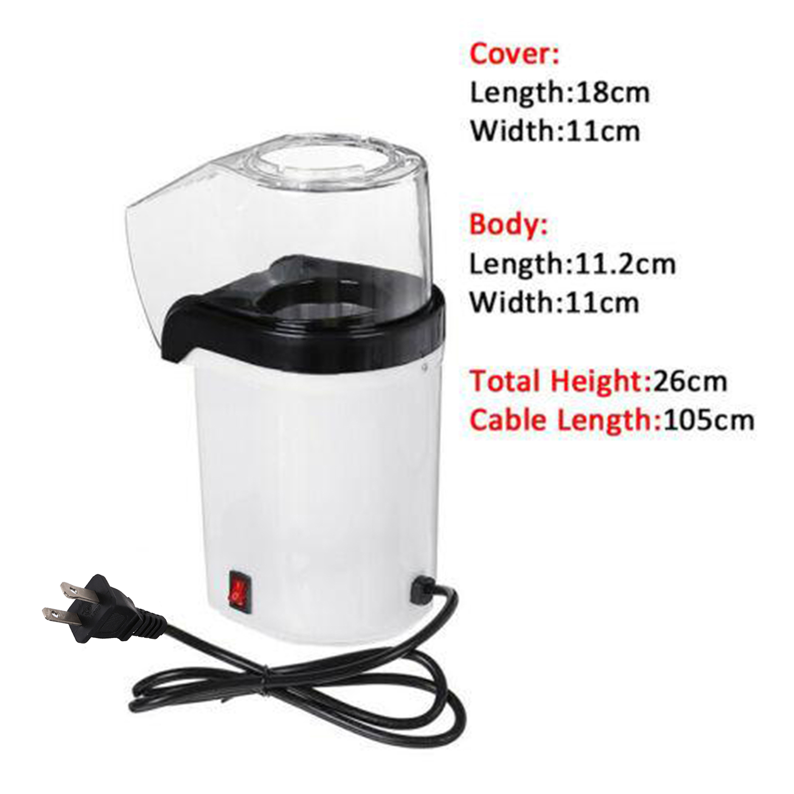 Automatic Oil free Hot Air Pop - Air Popcorn Maker ulasan dan harga