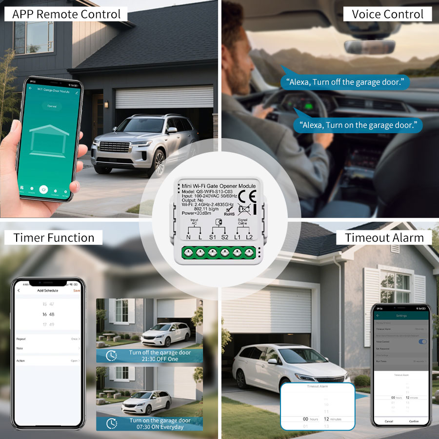 Tuya Smart WiFi or Zigbee Gara - Kitchen Appliances Garage ulasan dan harga