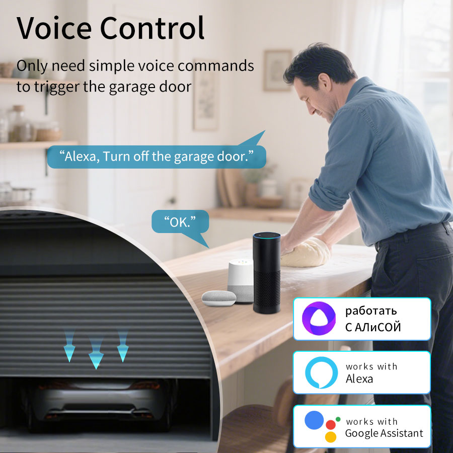 Tuya Smart WiFi or Zigbee Gara - Kitchen Appliances Garage ulasan dan harga