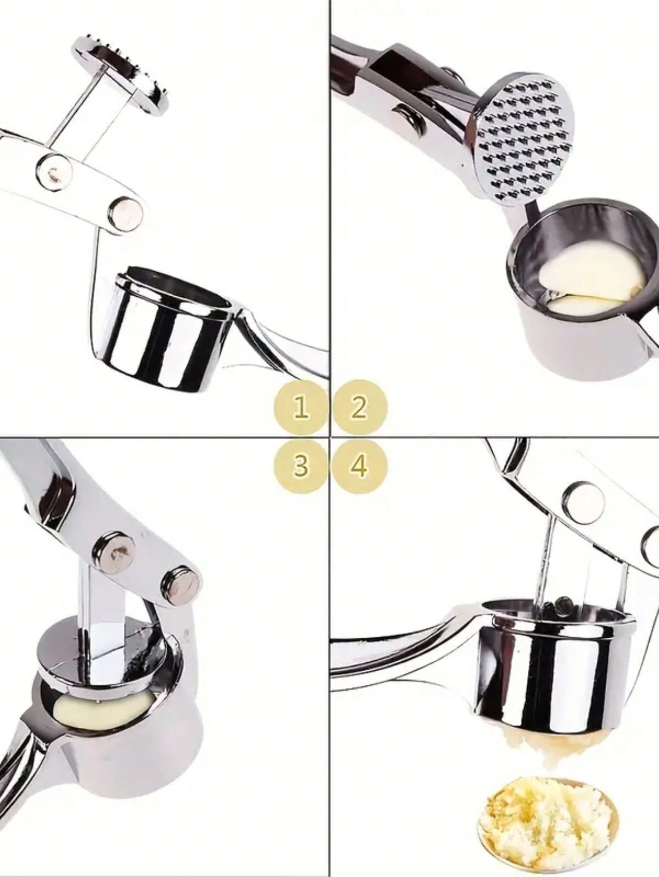 Kitchen Garlic Press Crusher M - Kitchen Appliances Garage ulasan dan harga